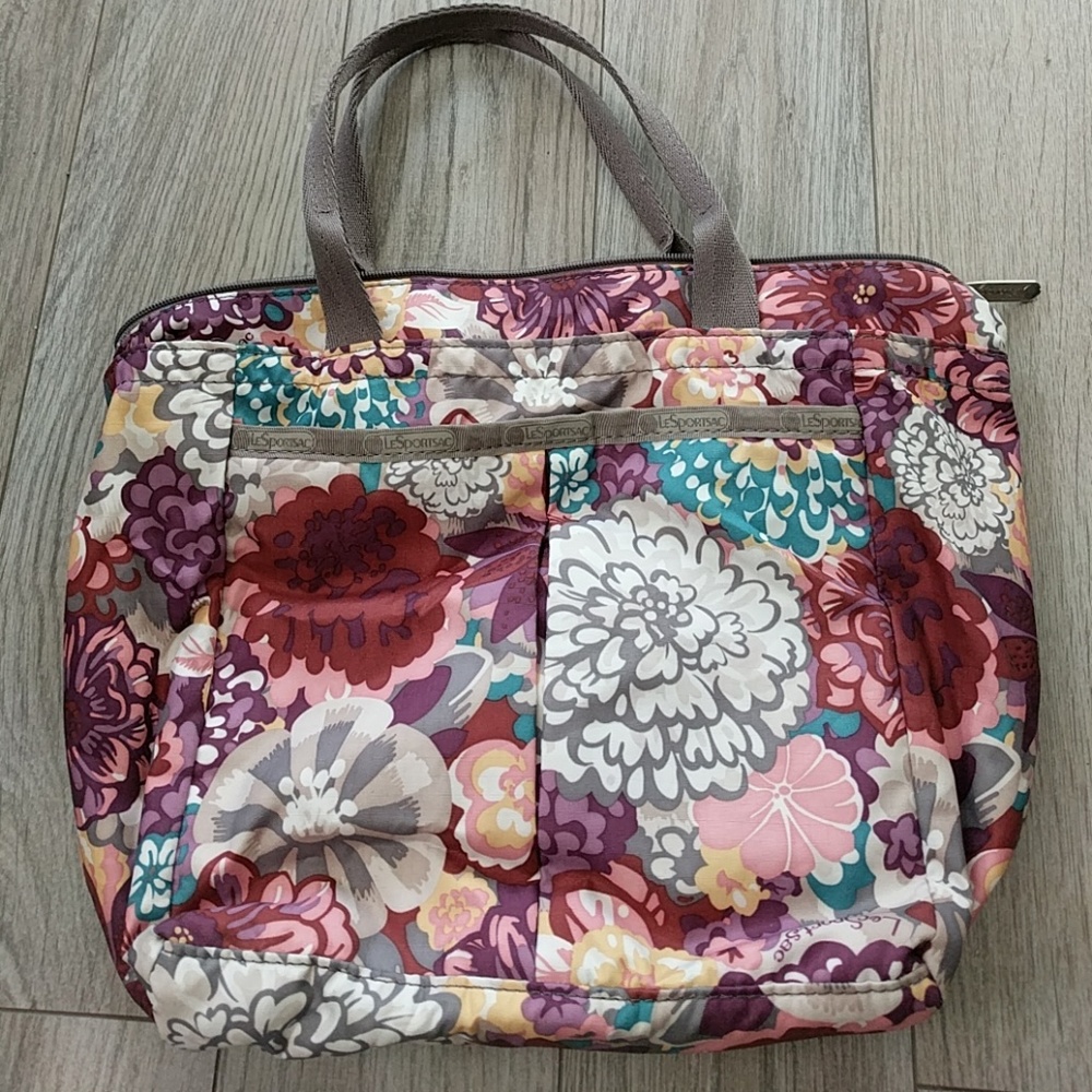 Lesportsac purse, used, 9" x 9" x 5" depth
